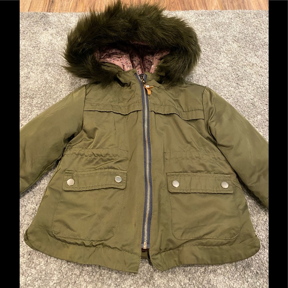 Zara kids 2 in 1 water resistant jacket w/ hood